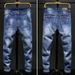 Men's Jeans Casual Men's Elastic Slim Fit Spring And Autumn Pants_mkmklike.com