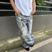 Loom Style Wahed Vintage Printed Jean For Men Spring Autumn Straight Looe European And American High Street Vibe Long_mkmklike.com