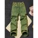 Men's Retro Washed Jeans – Loose Straight-Leg Streetwear Pants, High-Waisted Stretch Denim In Green/Black/Khaki/Purple_mkmklike.com