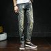 Men's Clothing New Fashion Jeans, Slim Fit, Retro Trend, Ripped, Plus Size Pants_mkmklike.com