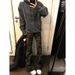 American Retro Camouflage Overalls Men's Autumn High Street Pants Slim Jeans_mkmklike.com