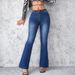 2025 European and American foreign trade women's clothing independent station new fashion casual high waist belly slim jeans women_mkmklike.com