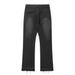 Men's Clothing Cleanfit Black Tassel Jeans Retro Washed Distressed Trousers_mkmklike.com