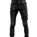 2025 European And American Wish Personality Trend Worn Holes Locomotive Small Feet Jeans Men_mkmklike.com