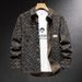 Northfold Light European American Loose Denim Men's Designer Vintage Jacquard Jacket Spring And Autumn Stylish Trendy_mkmklike.com