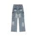 Women's High-Waisted Stretch Denim Jeans With Multi-Pockets, Comfortable & Stylish For Casual & Streetwear_mkmklike.com