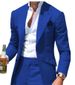 Men's Clothing Pointed Collar Men's Suit Slim Men's Suit Jacket Pants 2 PCE Formal Casual Business Wedding Groom_mkmklike.com