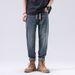 Summer New Heavy Industry Jeans Men's Thin Loose Large Size Jeans Men's Retro American Jeans Men's Fat_mkmklike.com