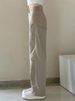 High-waisted Slim Straight-leg Jeans Women, Loose Fit, 2024 Spring/autumn New Style, Slimming, For Tall Individuals,_mkmklike.com