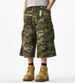 Camouflage Ripped Cargo Shorts Loose Fit Summer Retro Wide Leg Cropped Pants For Men And Women Trendy Style_mkmklike.com