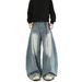 Men's Street Style Cleanfit Casual Loose Wide Leg Trousers_mkmklike.com