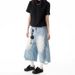 American Retro High Street Breathable Washed Ripped Denim Shorts Men's And Women's Summer Trendy Brand Casual Loose Seven-point Pants_mkmklike.com