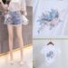 New Suit Summer European Goods Flower Embroidery Loose T Shirt Denim Shorts_mkmklike.com