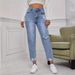 Denim Ripped Jeans For Women Casual Fashion Ripped Jeans For Women_mkmklike.com
