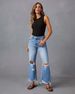 2025 New Ripped Fringed Jeans Women's Clothing Personalized Street High Waist Straight Tube_mkmklike.com