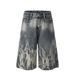 Men's High Street Straight Wide Leg Jeans European American Style Niche Tie Dye Trendy Loose Fit New Shorts For Men_mkmklike.com