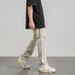 Nordmann Ripped Jeans Men Vintage Washed Mud Yellow High Street Casual Pants 2025 Autumn Winter American Style Slim Fit Versatile_mkmklike.com