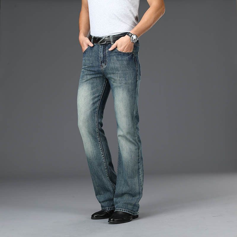 Men's Speaker Loose Men's Big Denim Wide Leg Pants_mkmklike.com