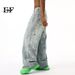 EF JEANS | 2024 New Personality Niche Ink Splashing Graffiti Design Loose Casual Pants Wide Leg Jeans_mkmklike.com