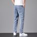 A Piece Of Explosive Tether Jeans, Men's Korean Version Of Trendy Fashion Casual Trousers, Elastic Loose Straight Men's Trousers_mkmklike.com
