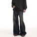 Brandless American High Street Jeans Washed And Worn Straight Loose Wide Leg Pants Mid Waist Teenage Trend_mkmklike.com