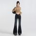 American Retro Style Low-waist Flared Jeans For Women, 2026 Spring New V-waist Stretchy Bell-bottom Pants_mkmklike.com
