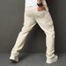 Men's Utility Cargo Pants – Beige Washed Cotton Workwear With Multi-Pocket Design (30-40, Mid-Rise Straight Fit, Street Style Inspired)_mkmklike.com