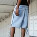 Men's Clothing Summer Casual Style Wide Leg Cargo Shorts Sporty Loose Fit Five Point Street Jeans_mkmklike.com