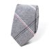 Unisex Cotton plaid tie Fashion casual men's narrow 6cm tie_mkmklike.com