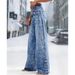 Retro Fashion Button down Jeans for Women Trendy Solid Color Casual Straight Leg Pants European And American Style_mkmklike.com