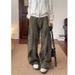 Men's Trendy Artistic Lazy Harajuku Style Long Pants 2025 New Hot Girl Washed Dirty Dyed Jeans Trend_mkmklike.com