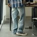 Men's Clothing 25SS Japanese Retro Style 14OZ Selvedge Washed Whiskered Cleanfit Loose Straight Leg Jeans For Men_mkmklike.com