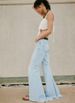High-Waisted Flared Jeans For Women - Stretch Denim Wide-Leg Pants With Patchwork Design (S-XXL In 3 Washes)_mkmklike.com