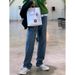 Nordmann 2025 New Men's Jeans Trendy Brand High-End Korean Style Straight Loose Wide-Leg Casual Long Pants_mkmklike.com