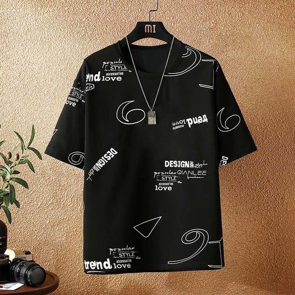 Men's Clothing summer sports men's five point short sleeved running basketball uniforms casual loose T shirt shorts two piece suit_mkmklike.com