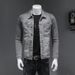 Pulse Pulse European American Retro Washed Gray Denim For Men Korean Version Slim Fit Trendy Handsome Jacket 2024 Spring And Autumn_mkmklike.com