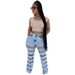 Women’s High-Waisted Distressed Jeans – Ripped Straight-Leg Denim Pants (S-2XL, Classic Blue)_mkmklike.com