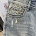 Men's Clothing Summer Trendy Distressed Denim Shorts For Men Mid-Length Five Point Pants Style Thin Fashionable Men's Clothing_mkmklike.com