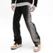 Nordmann American High Street Black Jeans Men Patchwork Contrast Color Casual Loose Straight Versatile Cool Workwear Long Pants_mkmklike.com