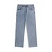 Streetwear Drop-Crotch Relaxed Fit Jeans For Men – Lightweight Washed Denim (60% Cotton + 40% Lyocell, High-Street Drape, Multi-Pocket Design)_mkmklike.com