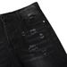 Unisex Vintage Washed Jeans – Distressed Straight-Leg Denim Pants With Hand-Painted Details (Black, S-Xl)_mkmklike.com