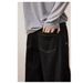 Men's American Style Black Curved Wide Leg Denim Jeans Trendy Loose Fit High End Feel Straight Leg Floor Length Trousers for Spring And Autumn_mkmklike.com