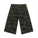 Men's Clothing 7 Point Washed Wide Leg Jeans For Men New American Trendy Street Style Straight Shorts_mkmklike.com