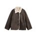 Eon Modish 25 Winter New American Fashion High Street Personality Design Loose Jacket Coat_mkmklike.com