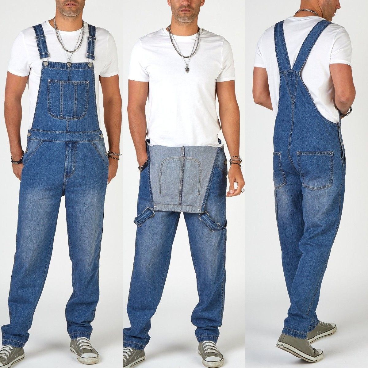Men's Clothing Men's Denim Overalls, Suspenders, Men's Jeans, New Pants, Romper Pants, Men's_mkmklike.com