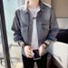 Spring And Autumn New Denim Casual Handsome Lapel Jacket Versatile Light Mature Trend Brand Men's Clothing_mkmklike.com