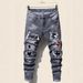 New Summer Mens Stretch Skinny Jeans Luxury Brand Blue Denim Pants High Quality Male Street Fashion Slim Fit Ripped Black Jeans Hip Hop_mkmklike.com