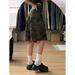 Men's Clothing Retro Camouflage Shorts Shorts Men's Summer Trendy Brand Cool Street Pants Multi Pocket Denim Overalls_mkmklike.com