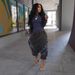 Women's Summer Harem Jeans Patchwork Loose Fit Elastic Waist Denim Spring/Autumn Regular Size_mkmklike.com