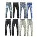 for Mens Fashion Mens Designer Splicing Jeans Ripped Denim Pants Hip Hop Distressed Men Women Trousers Black Jeans 088_mkmklike.com
